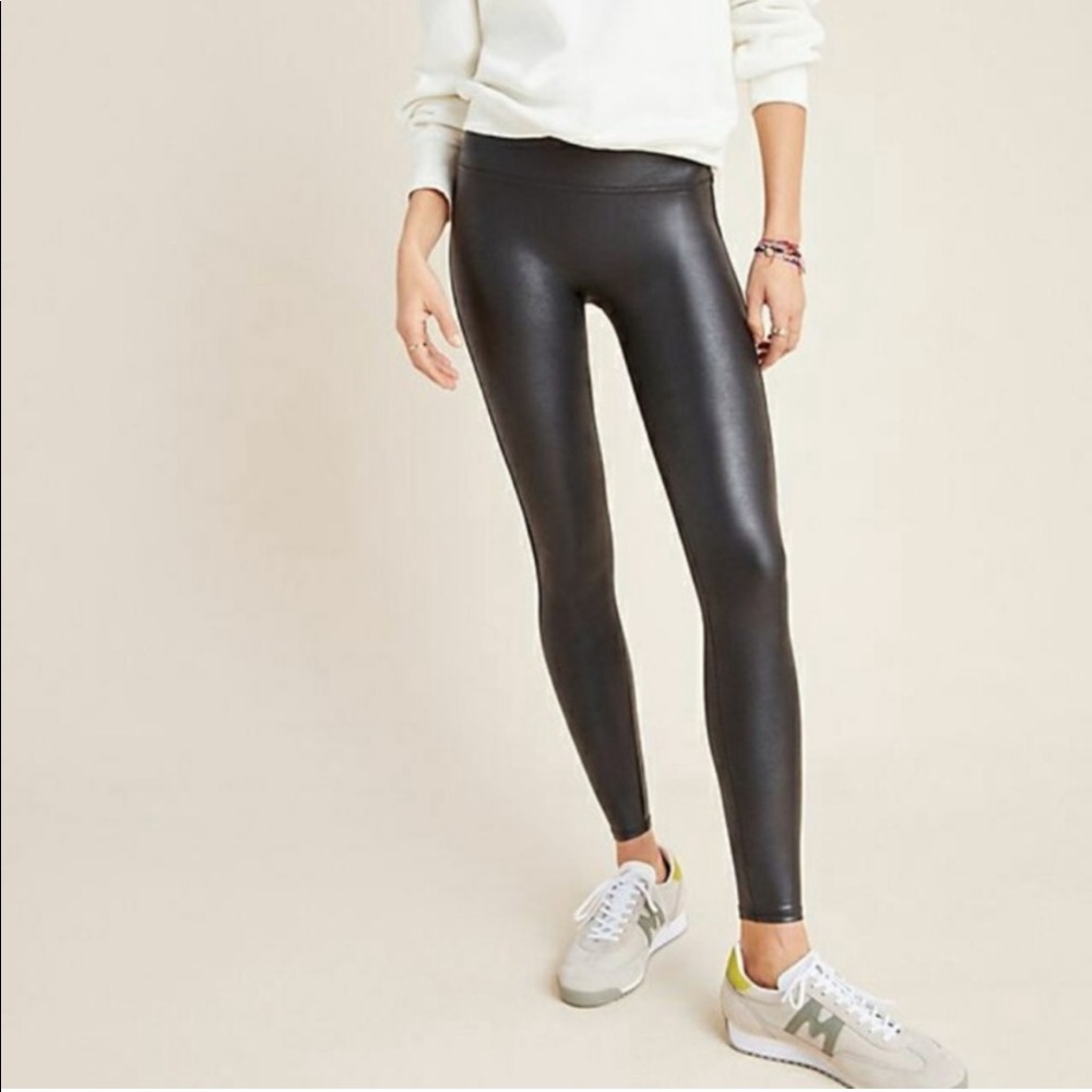 Spanx Faux Leather Leggings in Black Black Small